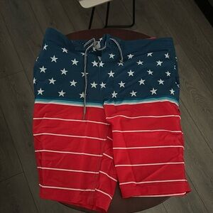 Goodfellow & Co American flag swim trunks